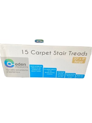 Eden Stair Treads Carpet Non-Slip Indoor Set of 15 Runners Steps Modern Rugs NEW