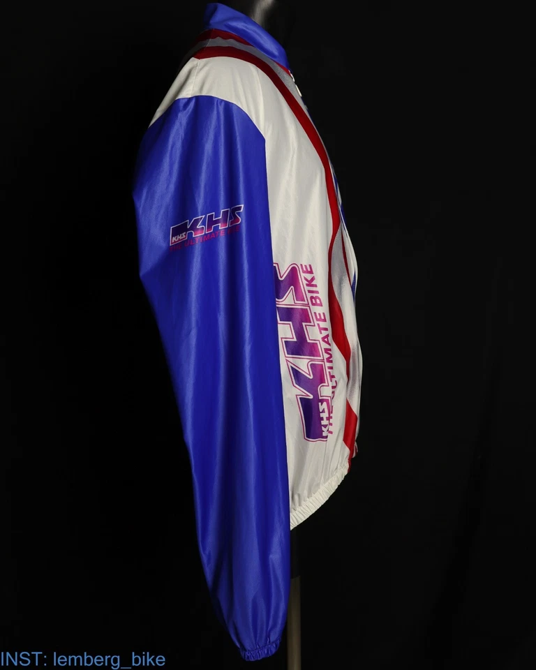KHS MTB Vintage Ciclismo Wind Jecket Bandera EE. UU. Talla XXL #0130 Foto 4 de 4
