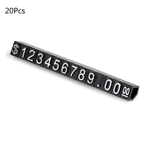 20pcs Arabic Numerals Adjustable Pricing Counter Jewelry Watch Display - Picture 1 of 7