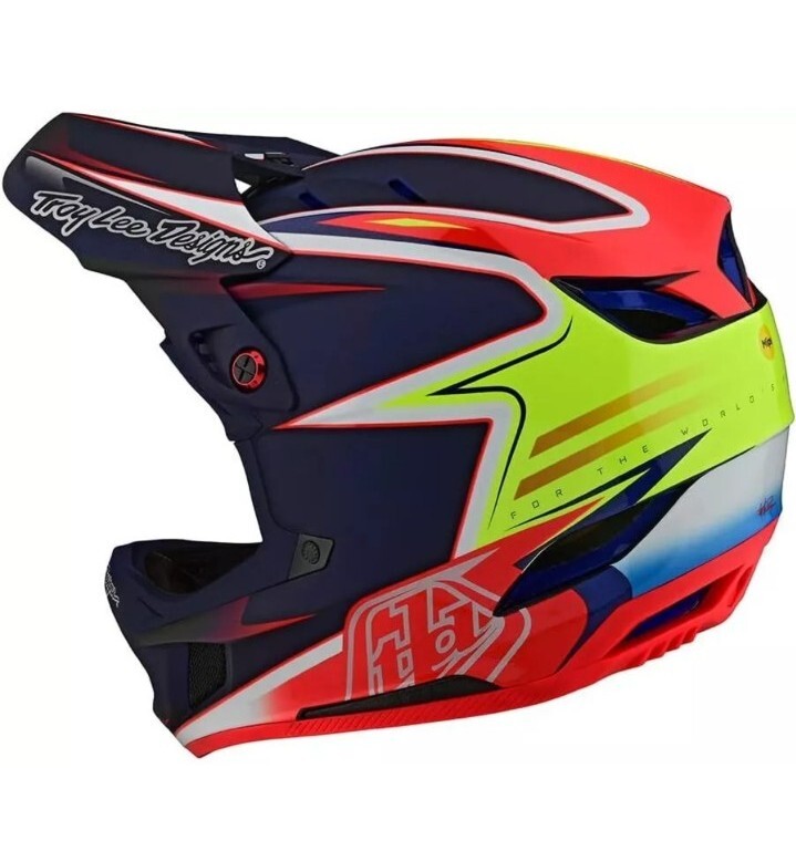 Troy Lee Designs D4 Carbon Full-Face MTB Helmet w/MIPS Lines