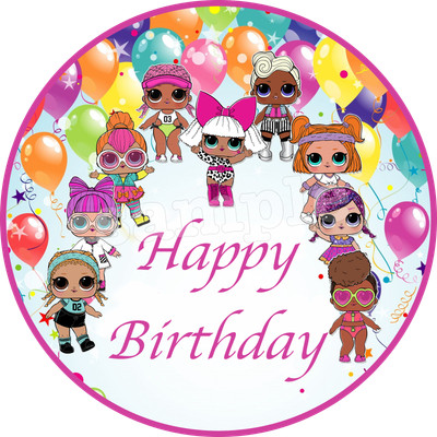 Home Garden Lol Poupee Surprise Deco Gateau Disque Azyme Comestible Anniversaire Fete cm Other Gift Party Supplies New Ikejacitymall Com Ng