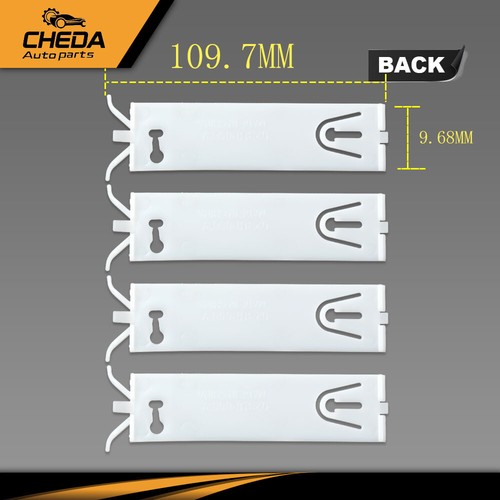 4PCS Car Body Side Molding Clip Kit 4-7/8" X 1-1/4" Fit For 1978-1987 Chevrolet - 第 3/10 張圖片