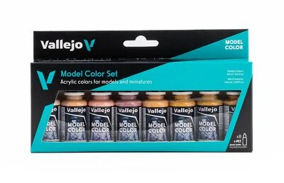 Vallejo Face/Skin Colors Paint Set 8-Colors 17Ml