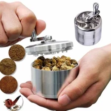 Handle Hand Muller Herb Tobacco Grinder Spice Herbal Metal Smoke Crusher US Ship
