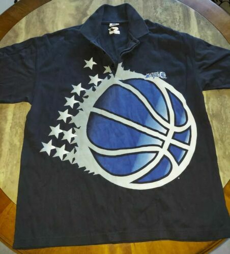 トップス orlandomagic starter Vintage ORLANDO MAGIC x STARTER T Shirt Large Black Made In USA | eBay