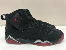 Youth 6.5Y Nike Air Jordan True Flight BG Black Red Silver GS 343795 003