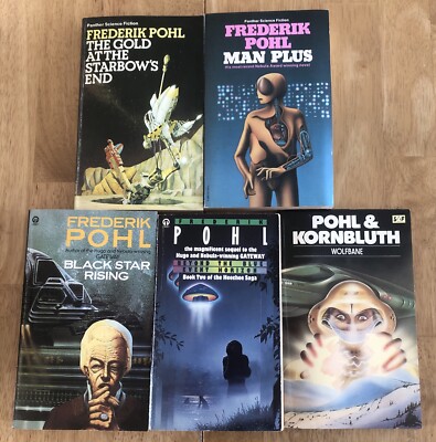 Frederik Pohl 5 Vintage Sci Fi Bundle 2 Very Rare