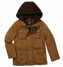 Urban Republic Boys Twill Faux Sherpa Lined Hooded Jacket Small
