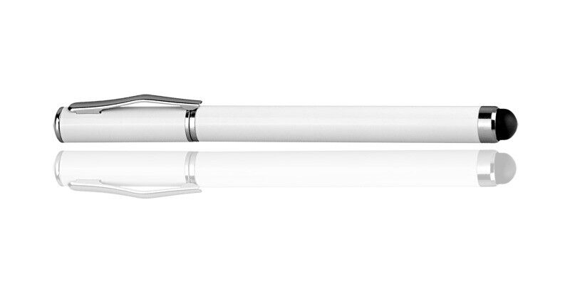 Eingabe Stift weiß m Kuli für LG KM900 Arena Stylus Pen