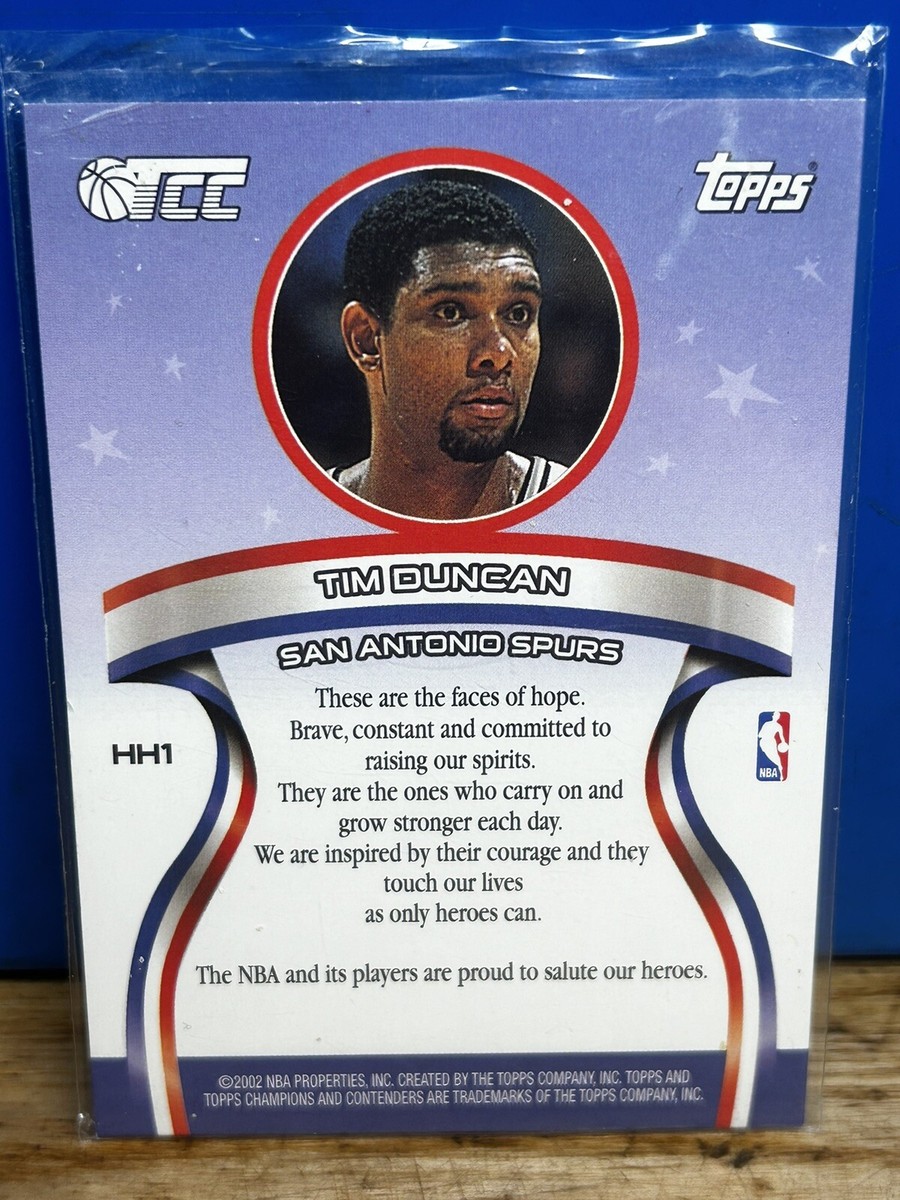 2002-03 Topps TCC Heroes Honor Tim Duncan #HH1 | eBay