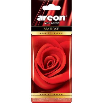 Areon MON Classic Design Hanging Car Air Freshener, Rose Scent (Pack of 3)