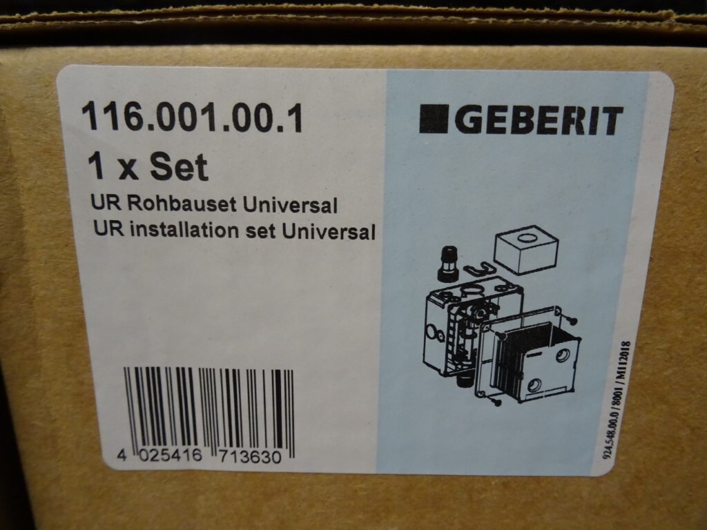 Kit Geberit UR 116.001.00.1 boîtier de montage brut à raccordement universel