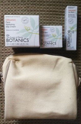 Botanics Travel Kit - Face Hydration Day Cream, Face Super Balm, Lip Balm- NEW!