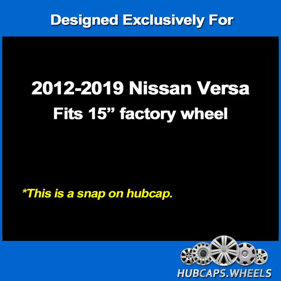 NUEVO Tapacubos para Nissan Versa 2012-2019 - Réplica Premium 15 pulgadas cubierta de rueda 53087 Foto 4 de 4