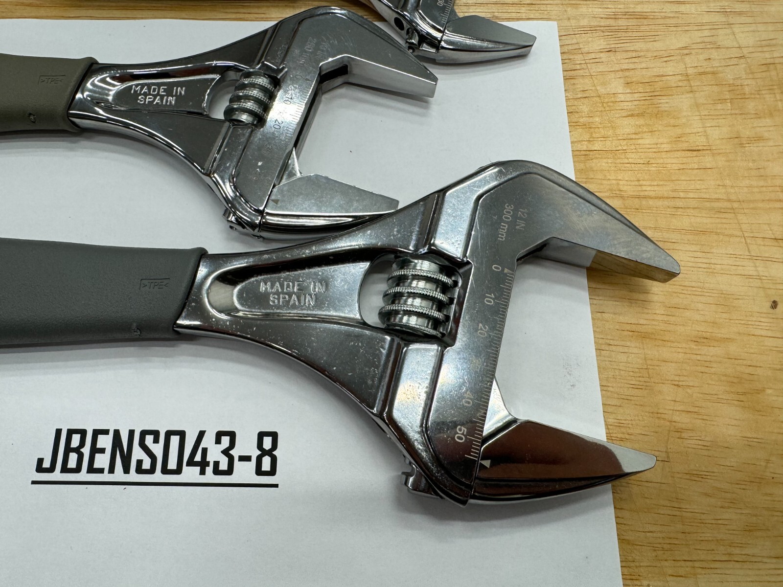 Snapon Tools NEW DARK TITANIUM 4pc Wide Mouth Adjustable Wrench Set