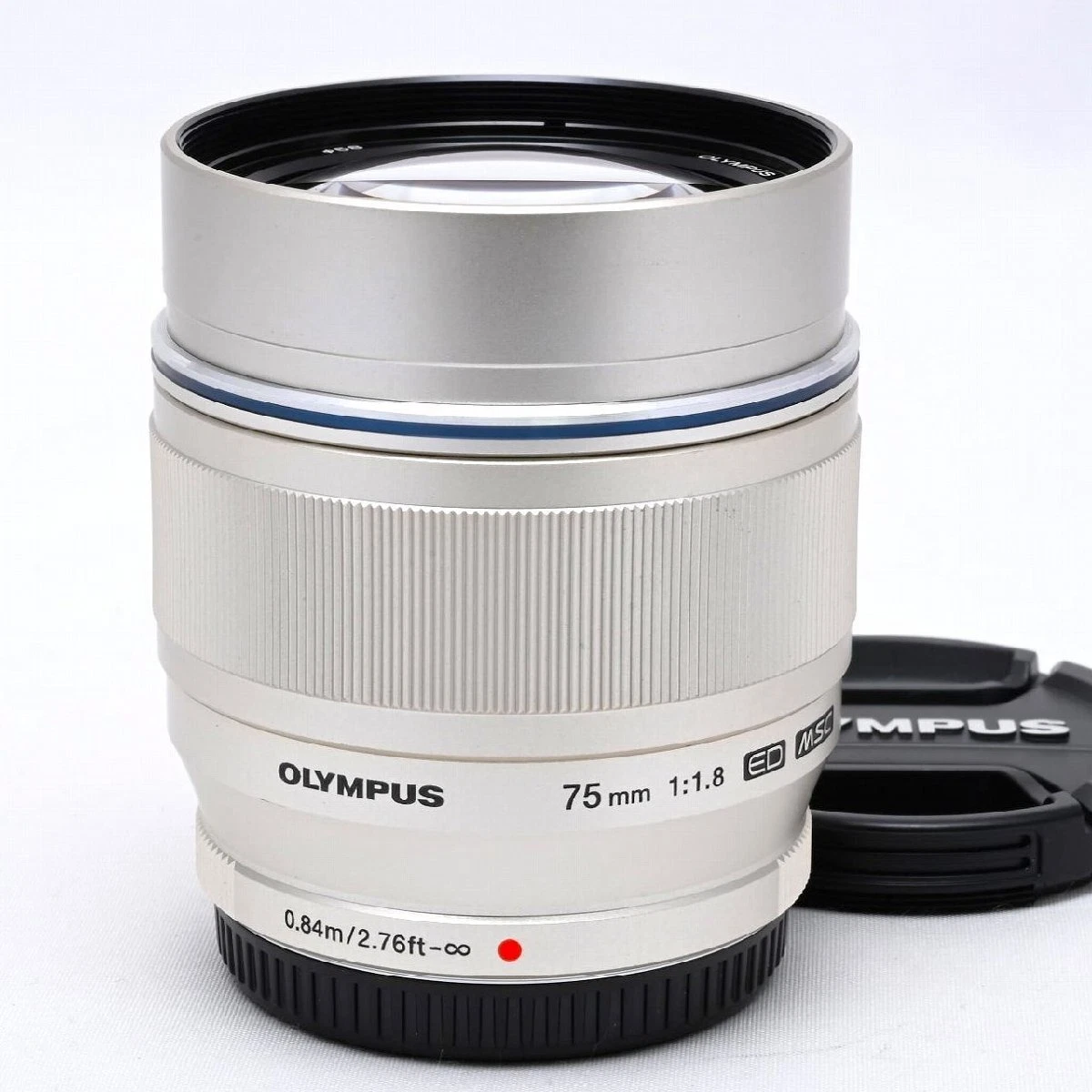 Olympus OM System M.Zuiko 75mm f/1.8 Digital ED Lens Silver Micro