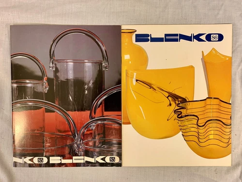 BLENKO 1985 & 1986 Original GLASS CATALOG w/ WHOLESALE PRICE LIST ~ NOS
