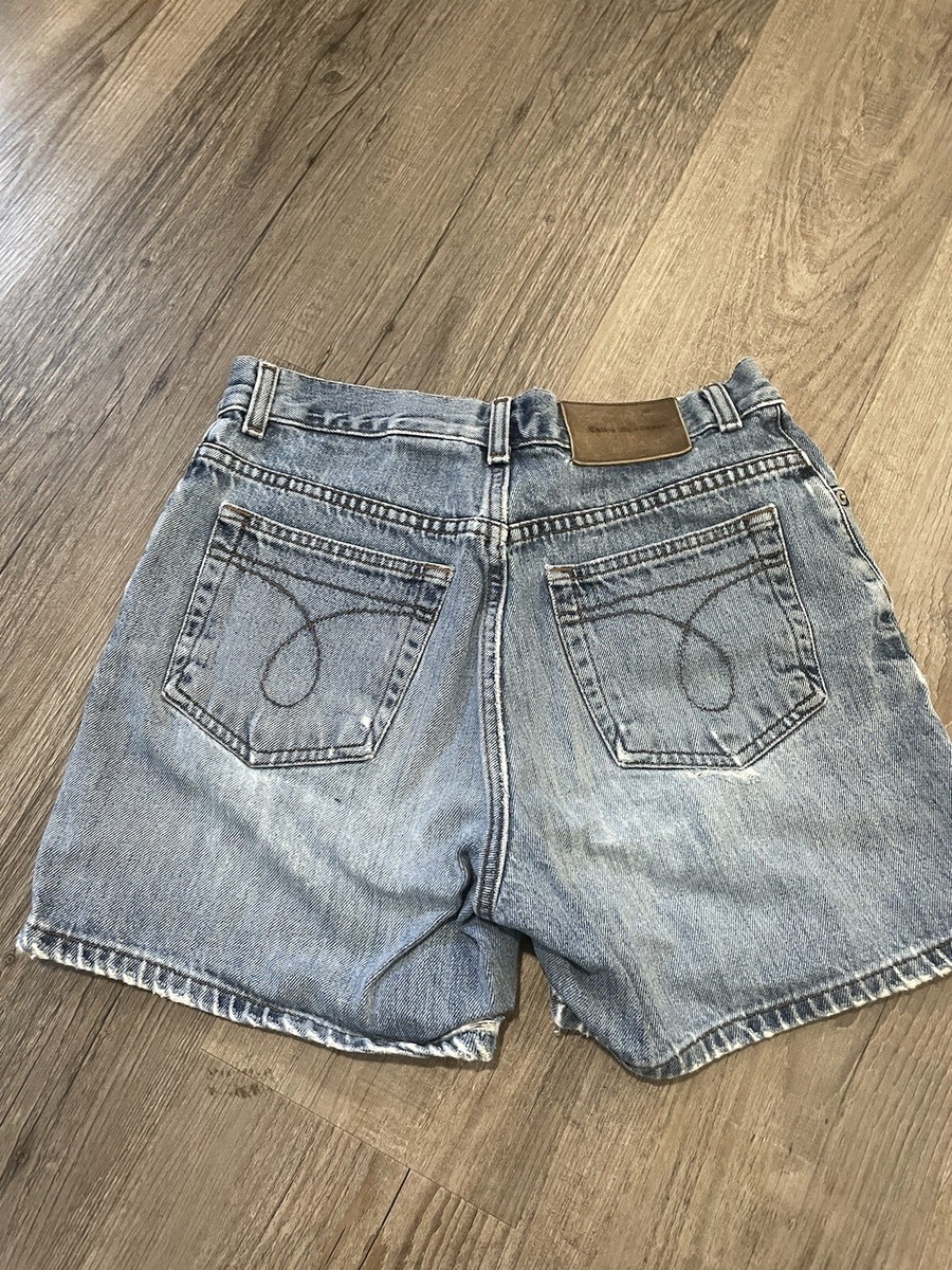 Calvin Klein Vintage High Rise Mom Shorts 6/28 UK