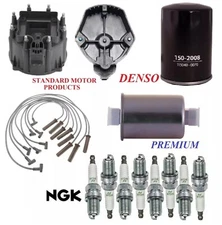 Tune Up Kit Filters Cap Wire Spark Plugs For CADILLAC SEVILLE V8 4.1L 1987