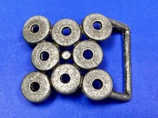 Repurposed Washers Welder Machine Shop Folk Industrial Art Belt Buckle