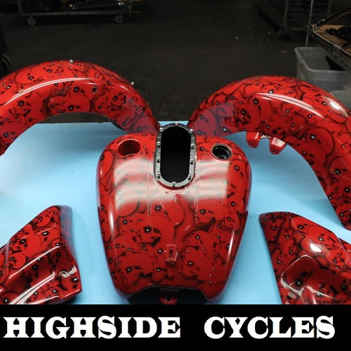 1370 05 HARLEYDAVIDSON ROAD KING TIN SET TINS FENDER GAS TANK SIDE