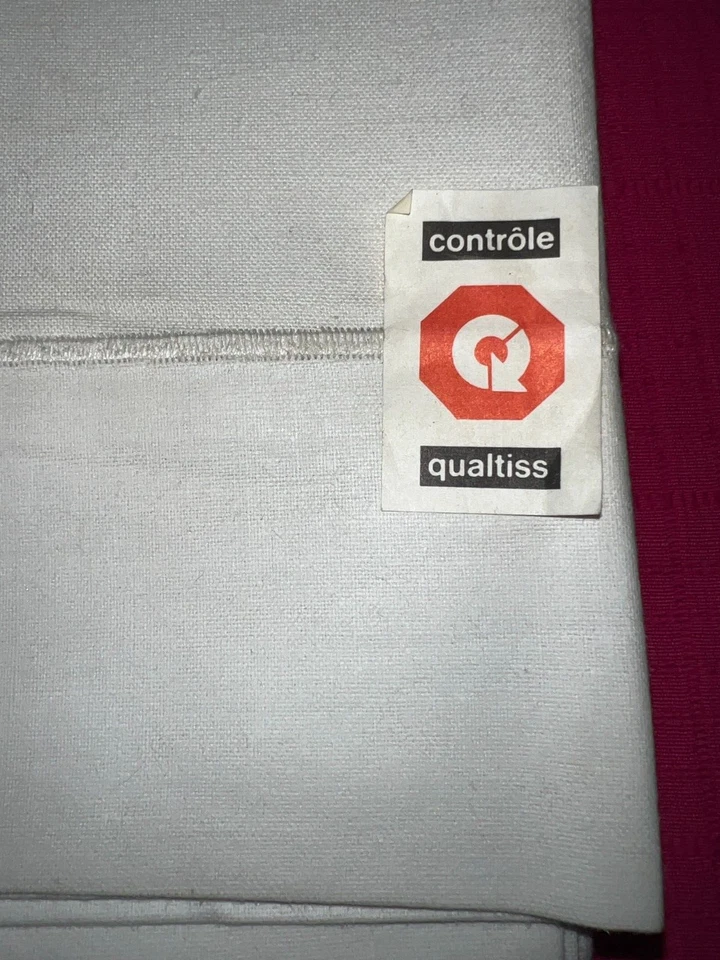 Drap  en pur coton blanc made in France    240 cm x 305 cm réf D360 - Photo 3/4