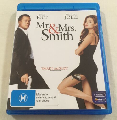 Mr & Mrs Smith (2005) - Blu-Ray Region B | Like-New | Brad Pitt | Angelina Jolie - Picture 1 of 3