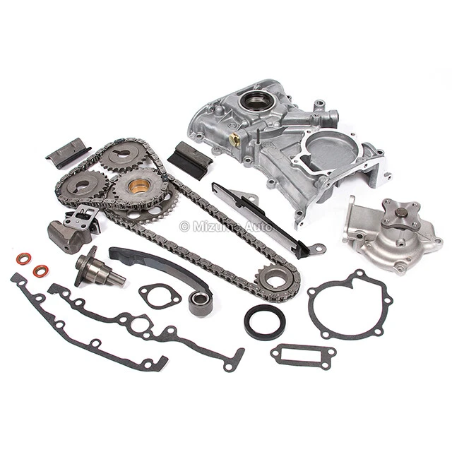 Timing Chain Kit Water Oil Pump Fit Nissan Sentra 200SX NX1600 1.6L GA16DE DOHC - Image 2 of 4