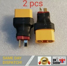 Convert LiPo Batteries Deans T To XT90 Female Connectors Set of 2 - Brand New
