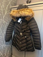 Women’s Black Golddigga Coat 14/16 Brand New