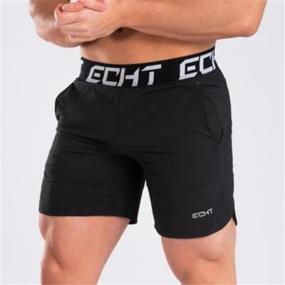 Echt Mens Knit Shorts Gym Fitness Bodybuilding Running Training Sports  Joggers