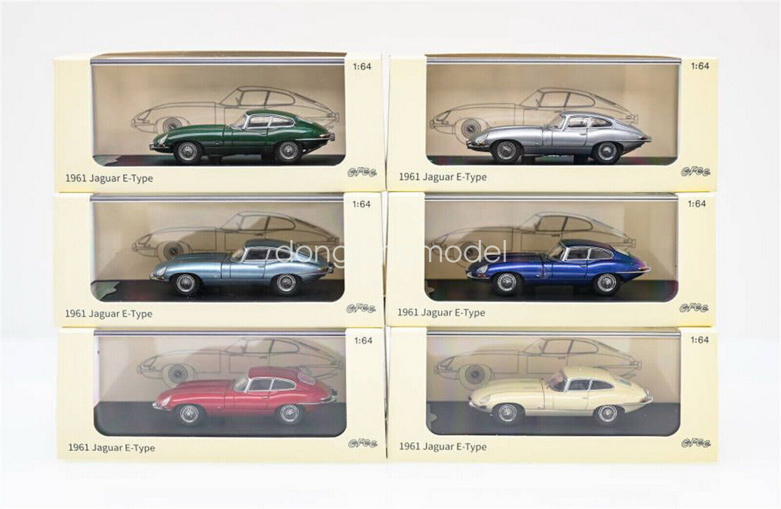 GFCC 1 64 Scale Jaguar E type 1961 Red Diecast Car Model Toy gfcc-1-64-scale-jaguar-e-type-1961-red-diecast-car-model-toy