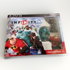 PS3 Disney Infinity Starter Pack Incredibles Monsters Inc Pirates in Open Box