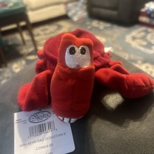 Disney Store - 8" Bean Bag Plush - The Little Mermaid - Sebastian