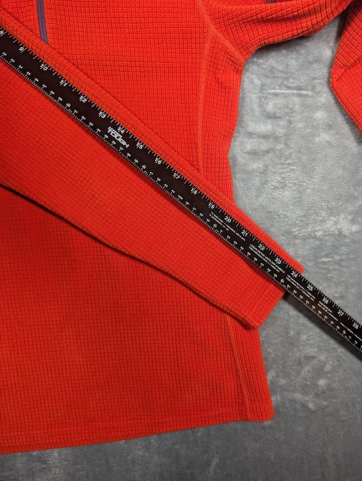 Pullover Orvis Trout Bum para mujer XS rojo cuarto cremallera rejilla polar pesca con mosca Foto 4 de 4