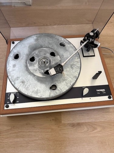 Nice Used Working Vintage Thorens TD-145 Stereo Turntable W/ Cover