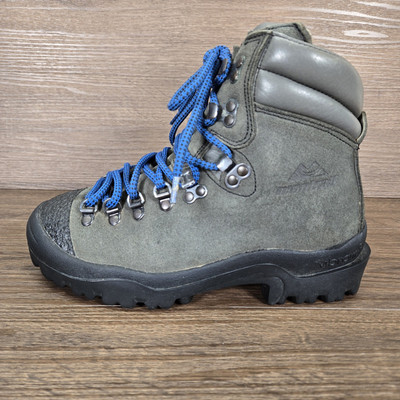 Montrail Bergschuhe Damen UK 4 Grau Leder Moräne Wandern Vibram