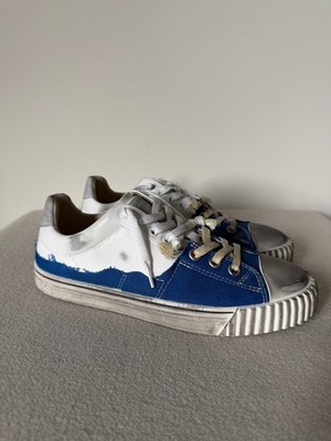Maison Margiela Evolution Sneakers - Size 40 - White Blue - Made in Italy - NEW