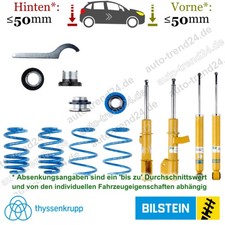 Bilstein B14 Fahrwerk 30-50mm, 20-50mm Tieferlegung für Smart Forfour Schrägh. 4