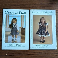 UNCUT 2 Creative Doll Patterns for 18" Dolls