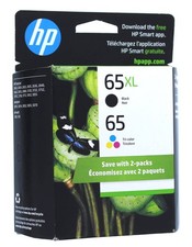 Hp 65XL Black/65 Tri-Color Ink Cartridge