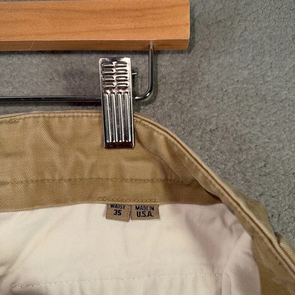 Bills Khakis 裤子男式 35 卡其色米色装饰适合 Bullard Field 厚重美国 — 第 4/4 张图片