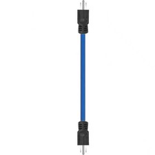 1Pcs 3 Prong Plug Double Male Extension Cord Blue For 125V NEMA 5-15P to 5-15P
