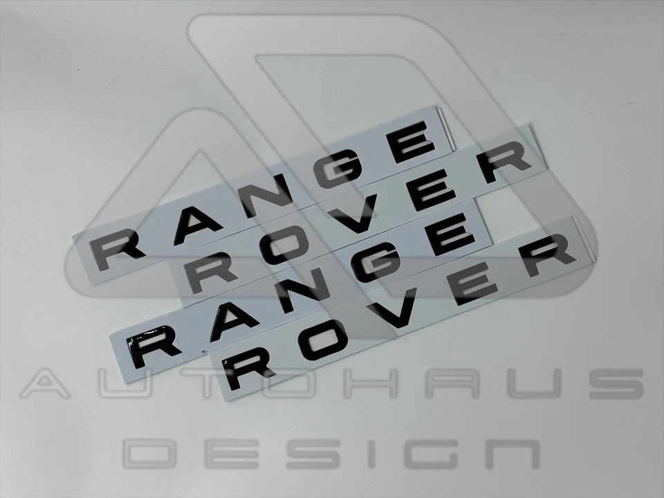 Range Rover Bonnet & Boot Gloss Black Badge GENUINE ABS Lettering SPORT