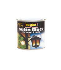 Image of Rustins Satin Black Paint - All Sizes