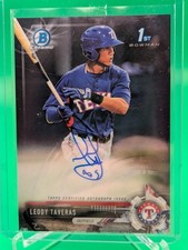 2017 1st Bowman Chrome Prospect Autographs #CPA-LT Leody Taveras