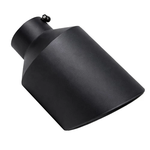 High Temperature Black Diesel Bolt On Exhaust Tip 5"Inlet 10"Outlet 15"Long