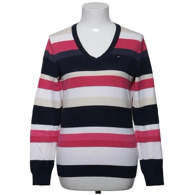 Tommy Hilfiger, Pullover, Größe: M, Pink/Blau/Weiß, Baumwolle/Polyamid #zbF