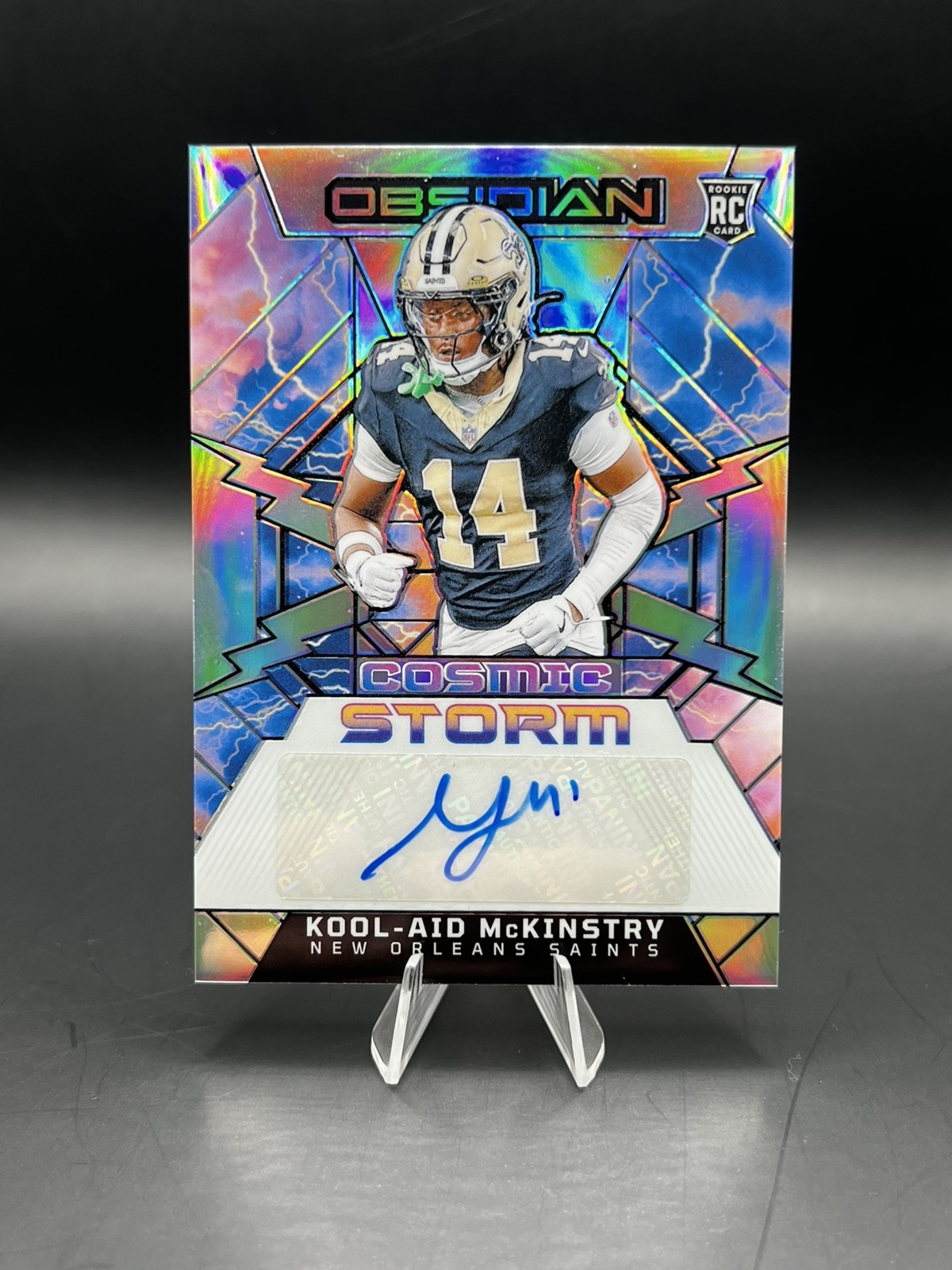 Kool-Aid McKinstry Panini Obsidian Cosmic Storm Signatures #CSSKMY Silver