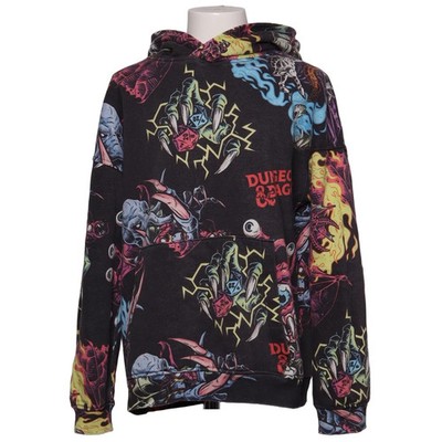 H&M, Kapuzenpullover, Größe: 134/140, Schwarz/Mehrfarbig #tuC